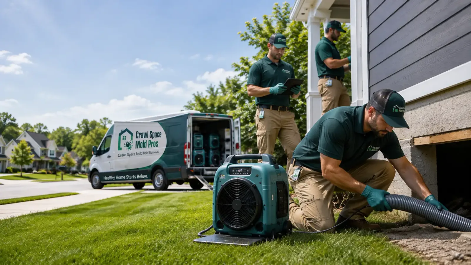 Crawl Space Mold Removal in Westhope, ND